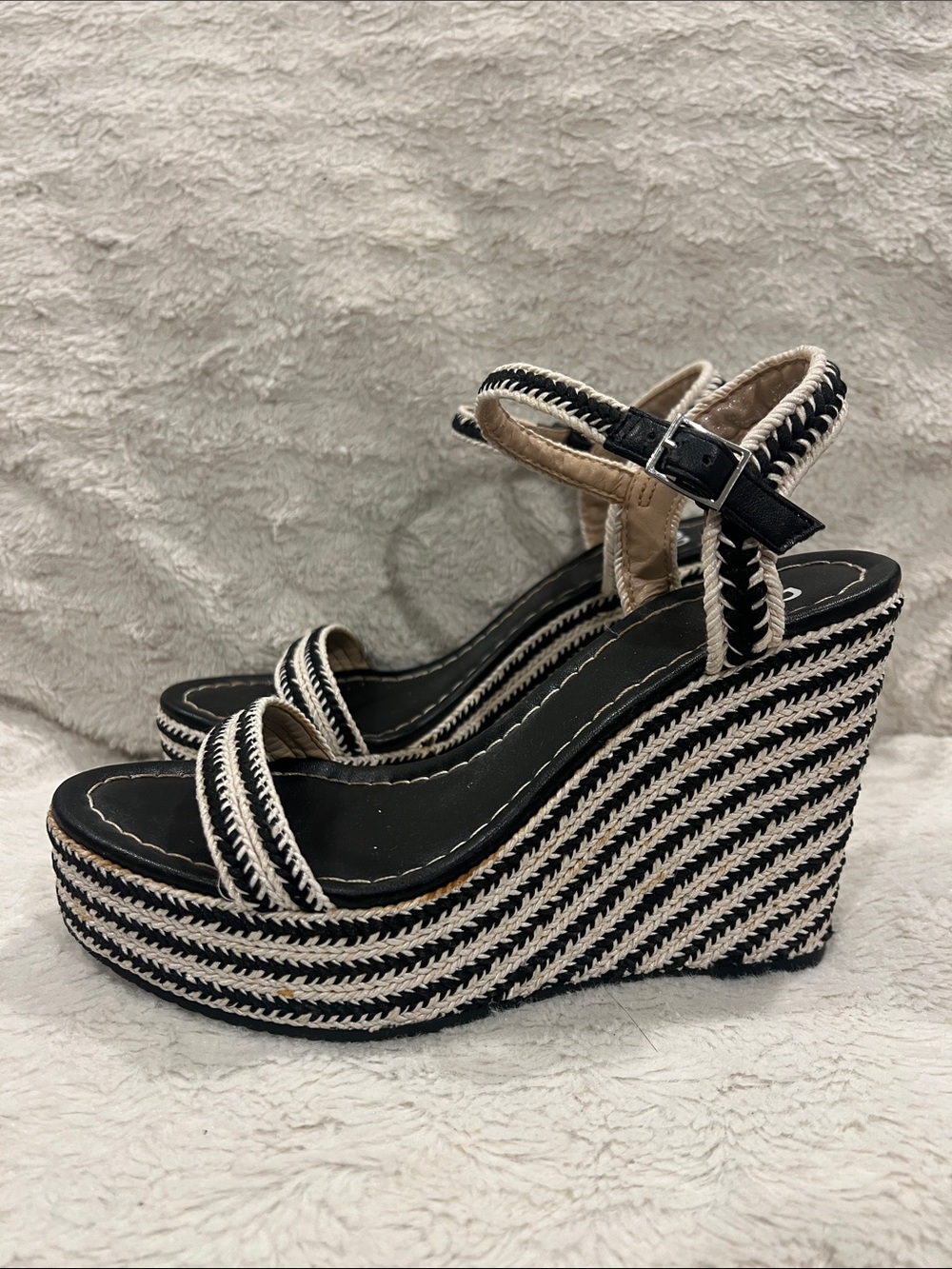 BP Wedge Sandals with Ankle Strap